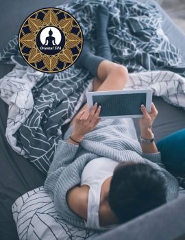 Brown Simple Photo Massage & Spa Flyer